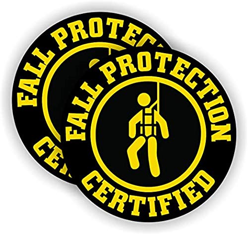 Fall Protection Certified Hard Hat Sticker/Decal/Safety Laborer Construction