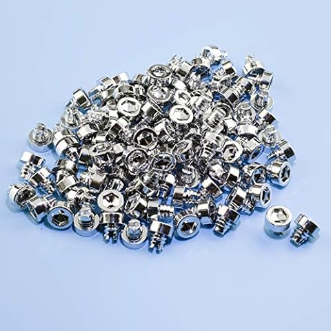 steel.frame.motor 50pcs Chrome Silver Rim Lip Rivets Nuts Hole 7.5mm/0.3in Auto Accessories Replacement Cover