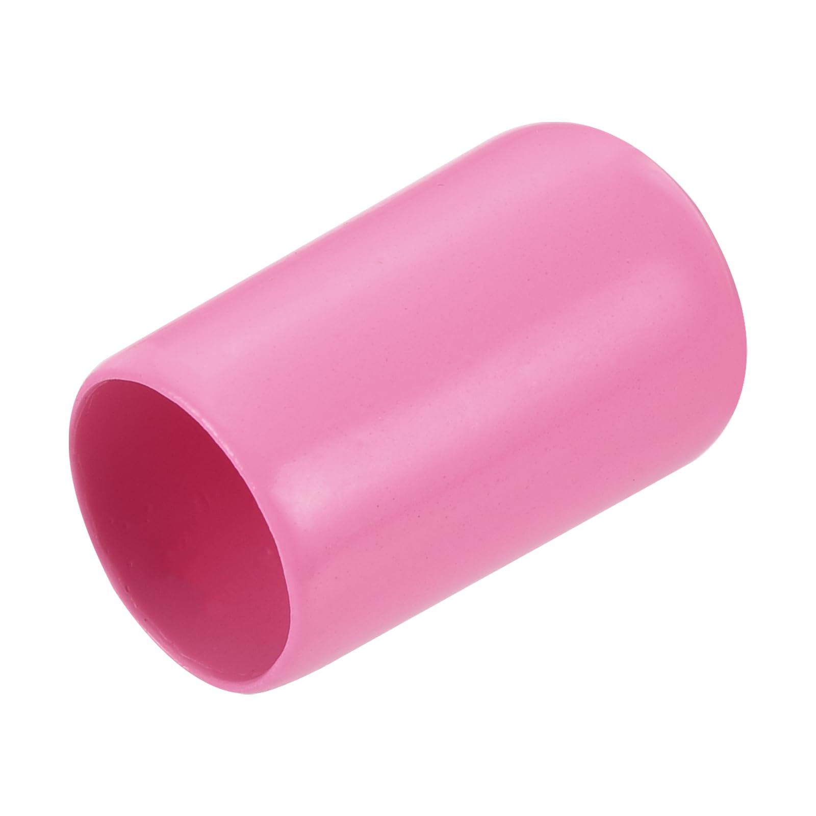 uxcell 20pcs Rubber End Caps 11mm ID Vinyl PVC Round Tube Bolt Cap Cover Screw Thread Protectors Pink