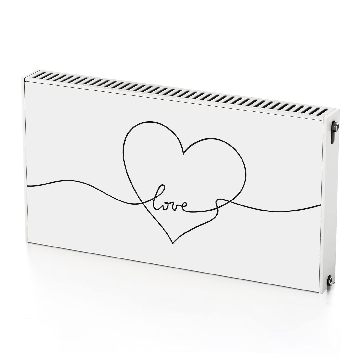 Tapis magnétique de radiateur 110x60 cm Coeur pour salon chaleureux