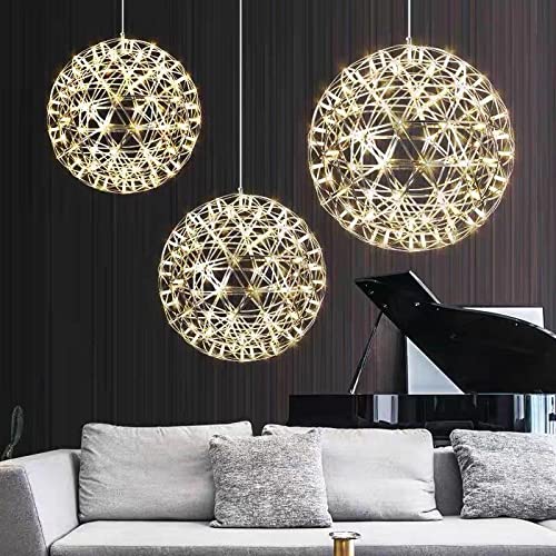 Quace Fireworks Matrix Globe with inbuilt LEDs Pendant Chandelier Hanging Lamp…