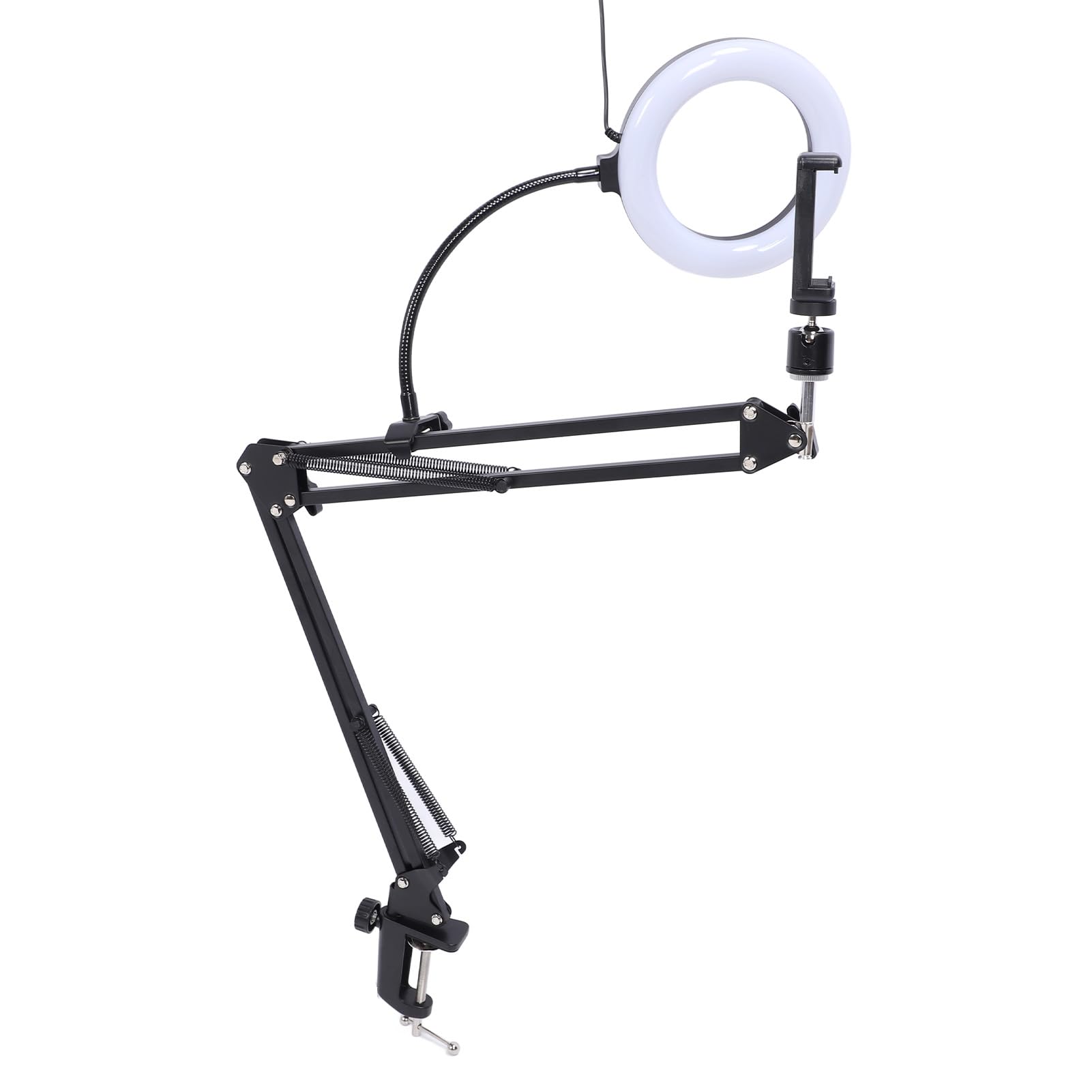 GOWENIC Video Creator Ring Light Arm Desk Clamp Mount