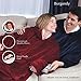 Ontel Huggle Hoodie Oversized Wearable Blanket Hoodie for Men & Women - Machine-Washable Soft Fleece Sweatshirt with Giant Hood and Large Pockets & Sleeves, One Size