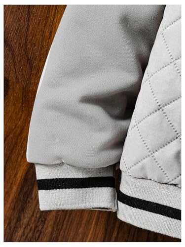 SOLY HUX Boy's Letter Graphic Varsity Jacket Button Down Long Sleeve Outerwear Coats4