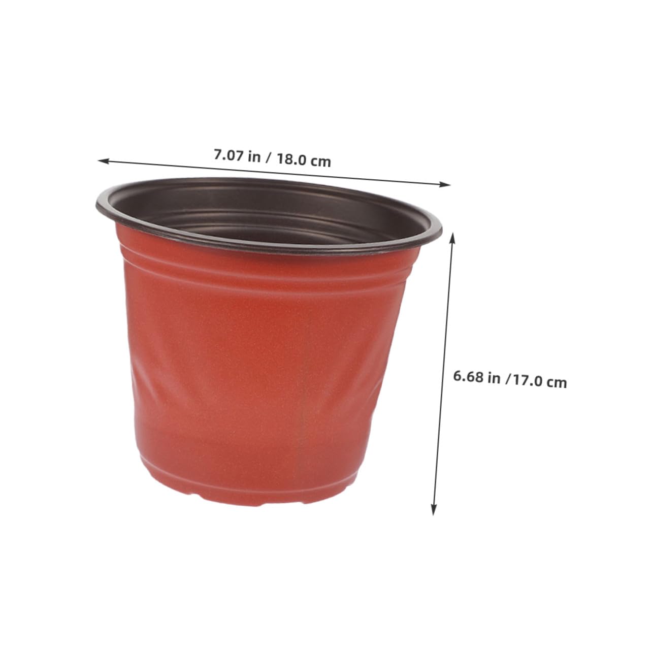 Abaodam 60 Pièces Lot de Mini Pots à Bicolores Plastique Petits Pots Ronds pour Semis Culture Intérieure Orchidées Cactus et Légumes pour et Balcon