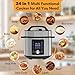 NEWBULIG 8.5 Quart Electric Pressure Cooker, Stainless Steel Multi Cooker Pressure, 24-in-1 Slow Cooker for Rice, Meat Stew, Porridge, Multigrain, Soup, Bean, Bake, Steam, Yogurt Maker