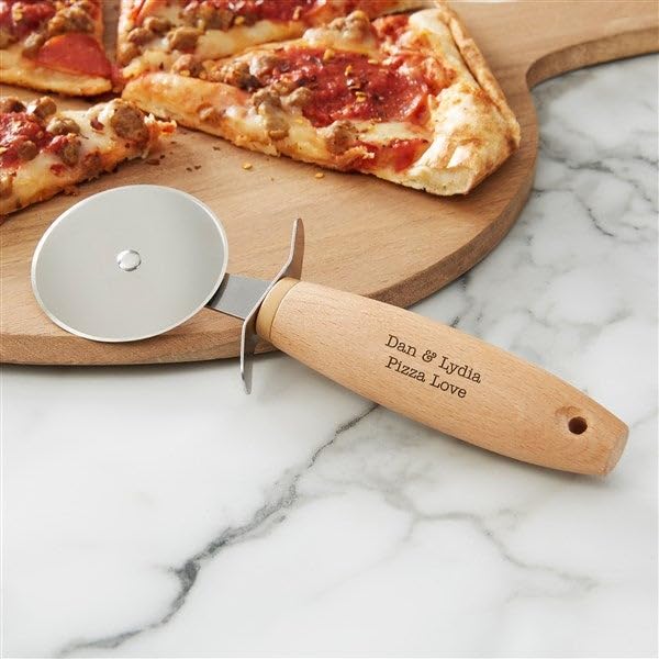 Personalization Universe Date Night Personalized Pizza Cutter For Couples