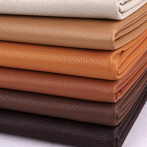 Cuir synthétique grainé marron de qualité supérieure pour meubles