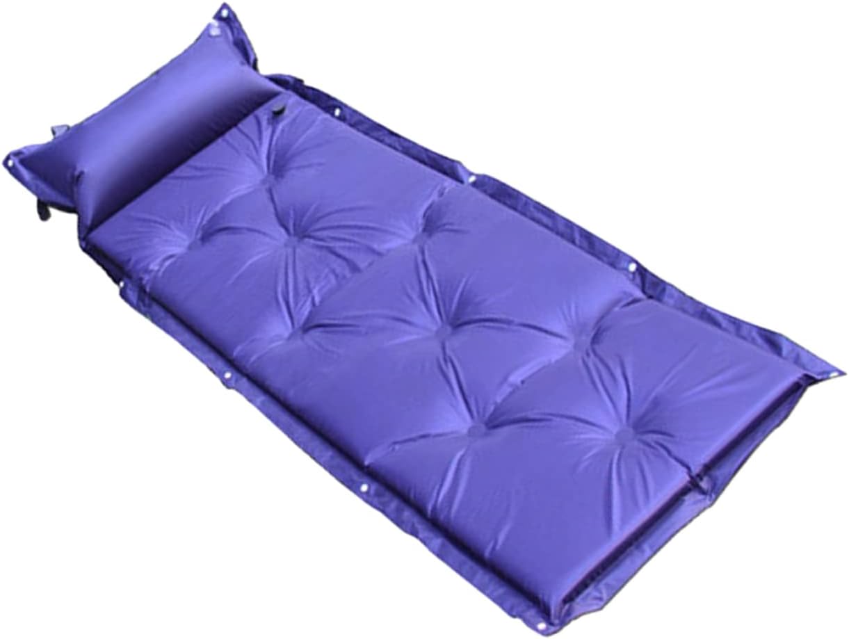 Inflatable Camping Mat with Integrated Pillow Portable and Convenient Sleeping Cushion for Hiking Backpacking and Outdoor Adventures Lightweight Design
