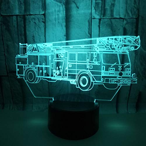 Lámpara ilusión 3D noche cambio color LED USB miniatura 1