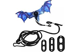 Bearded Dragon Leash with Wings - Safe, Adjustable Harness for Bearded Dragons, Geckos, and Iguanas