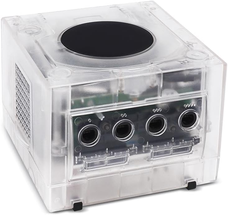Video Game Console Shockproof Shell for Console Replacement Clear Box Impacts Resistant Case Shell Gaming Accessory Gamecube NGC Retro Video Game Console Clear Case