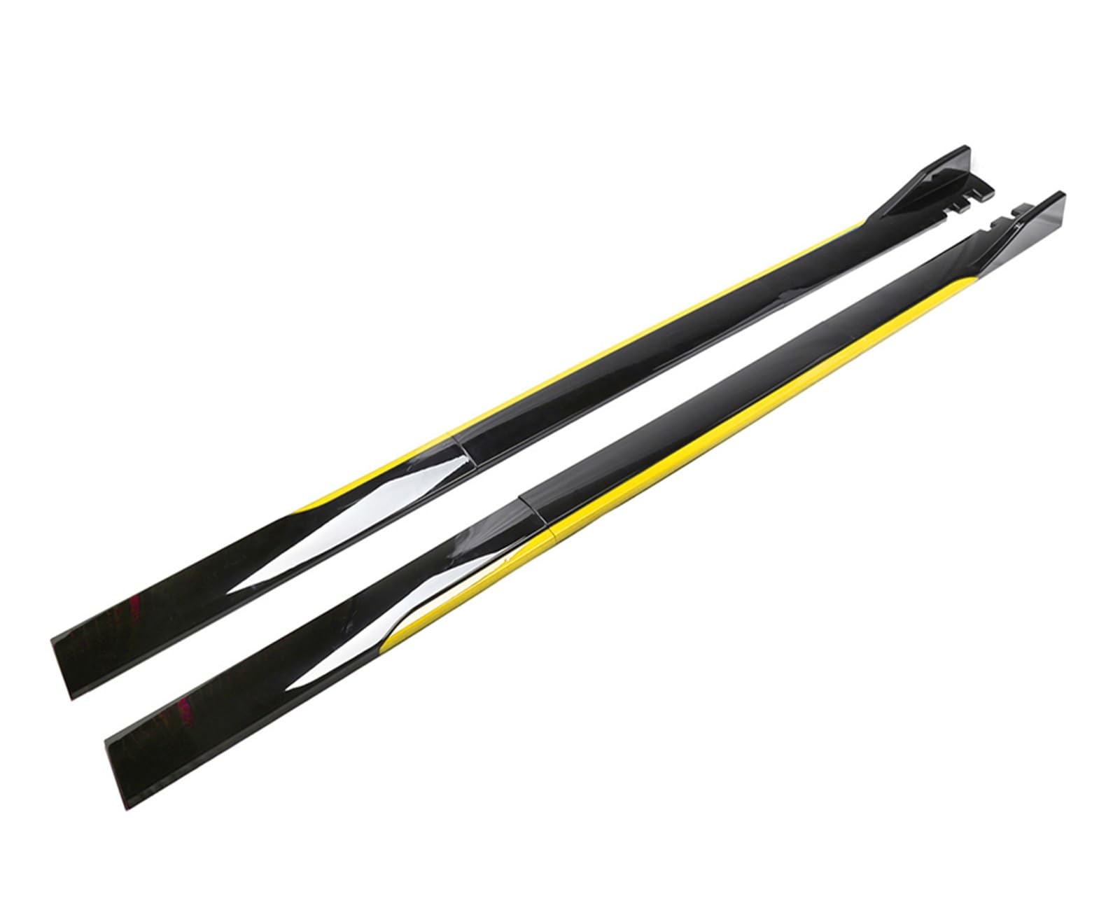 Minigonne Laterali Auto In ABS Per Peugeot (206, 207, 307, 308, 2008, Ecc.) - 2 Segmenti, Colore Nero Lucido, Per Stile E Protezione