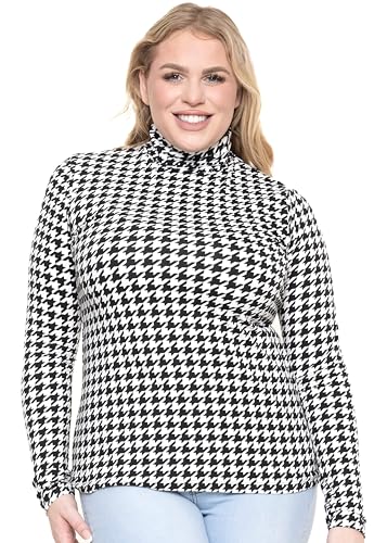 Image of Womens Turtle Neck | Long Sleeve and Sleeveless Top | Plus Size XL-7X | Tops Women White Turtleneck Women