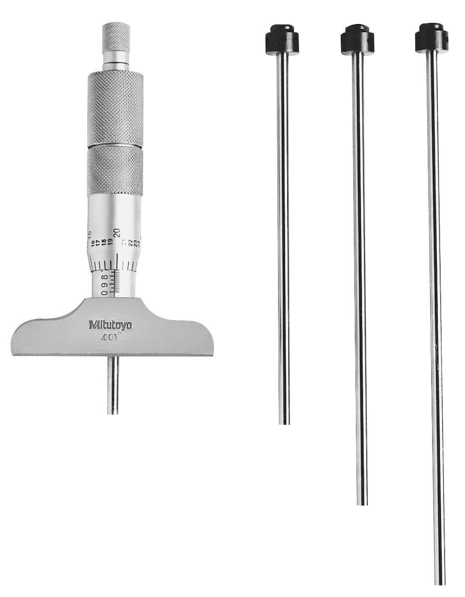 Mitutoyo 129-127 Depth Micrometer, 0 to 4