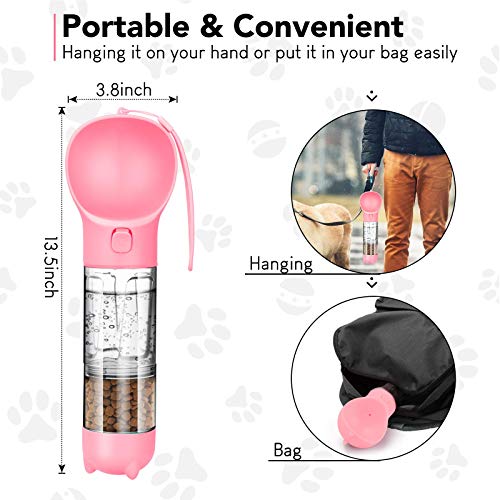 Dog Water Bottle Portable Leak Proof Dog Water Dispenser with Drinking and Feeding Function Lightweight Pet Water… - Image 5