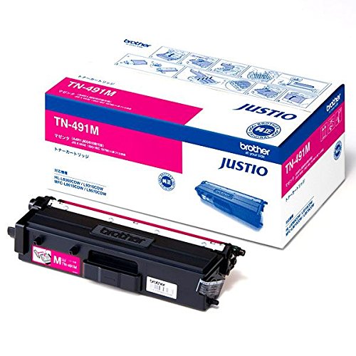 TN-491M トナーカートリッジ　マゼンタ　ブラザー工業 Amazon | 【純正品】BROTHER ブラザー トナーカートリッジ【TN-491M