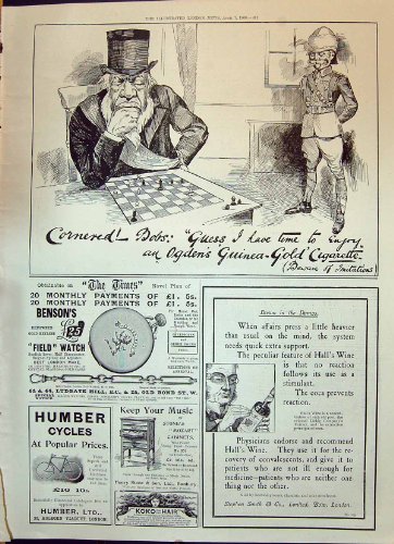 Impression Antique des Cigarettes 1900 du Guinée-Or d'Ogden de Publicité Bensons Wa… Impression Antique des Cigarettes 1900 du Guinée-Or d'Ogden de Publicité Bensons Wa…
