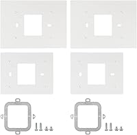 Vista 8 de ANTOBLE THP2400A1027W - Placa trasera de placa de pared para termostato, color blanco, compatible con termostato Honeywell