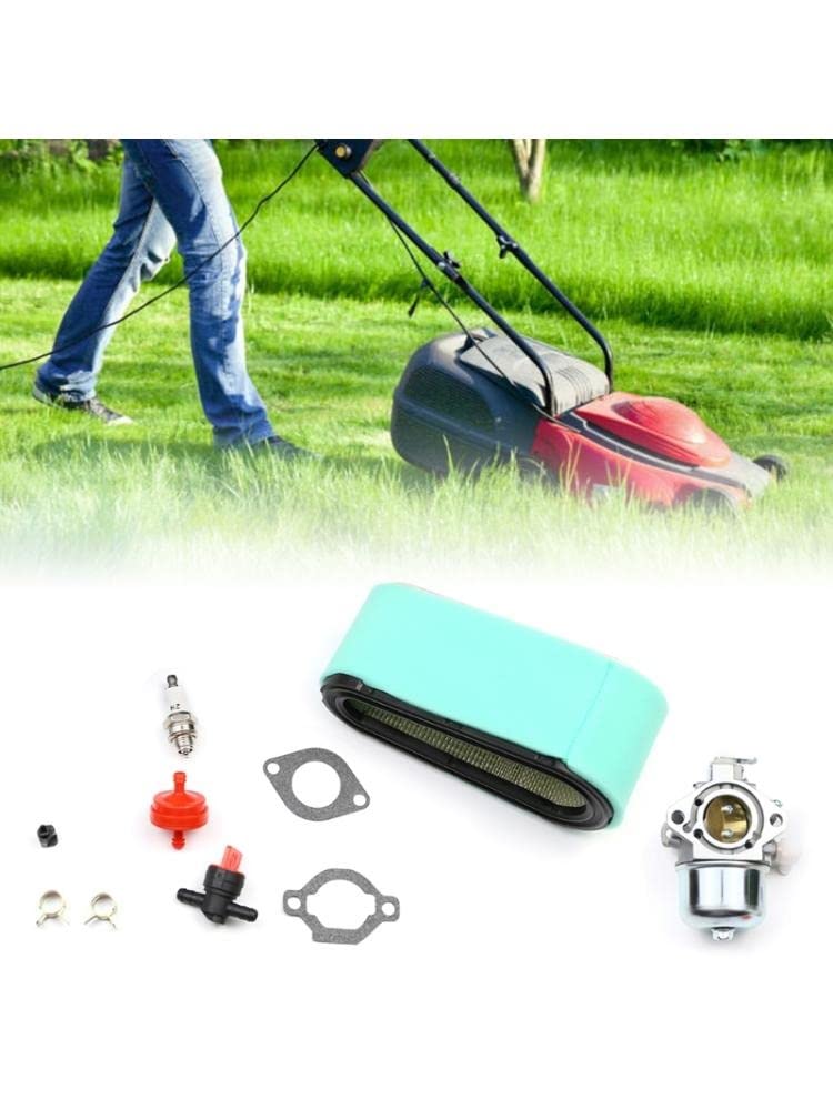Para Motores Cortacésped 699831 Carburador Repuesto Carburador Tractor Con Kit Juntas Bujía Filtro Aire HETEVSCCK