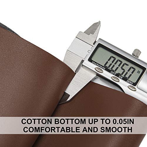 Premium PU Faux Leather Fabric – 54"x36" Sheets for DIY Crafts, Upholstery, Handbags, and More – Durable 1.25mm Coffee Synthetic Leather 6 Premium PU Faux Leather Fabric – 54"x36" Sheets for DIY Crafts, Upholstery, Handbags, and More – Durable 1.25mm Coffee Synthetic Leather - Image 5