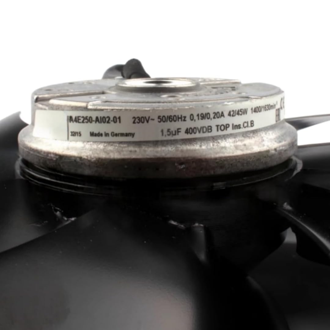 FCARUMIQP A4E250-AI02-01 230V 0.19/0.20a 42/45A 42/45W 1400/1630RPM Cooling Fan 250mm