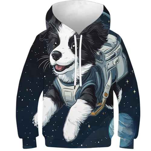 Sweat Border Collie enfants pull ado imprimé 3D manches longues
