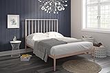 Novogratz Nicole Metal Bed with Storage, Pink, Queen