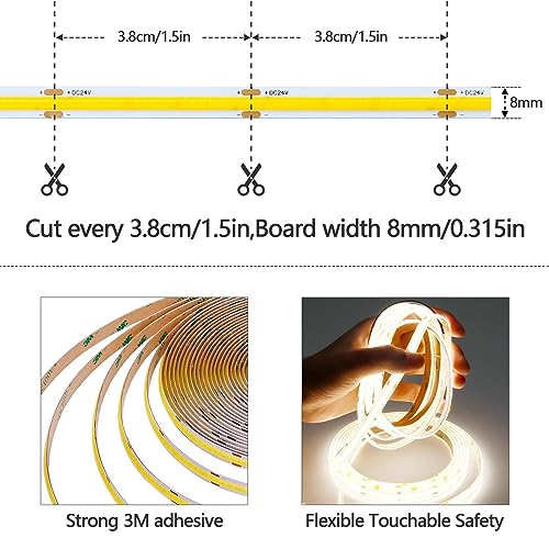 Tira LED Dimmable Natural White 10M 24V GOMING miniatura 2