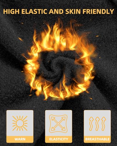 ROCKBROS Kids Balaclava Ski Mask Thermal Windproof Kids Balaclava Mask for Cold Weather Boys Girls Black4