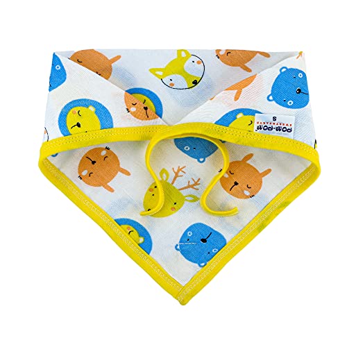 Image of Sweethearts Washable Reusable Printed Triangle Cotton Muslin Nappy,Langot For New Born Baby