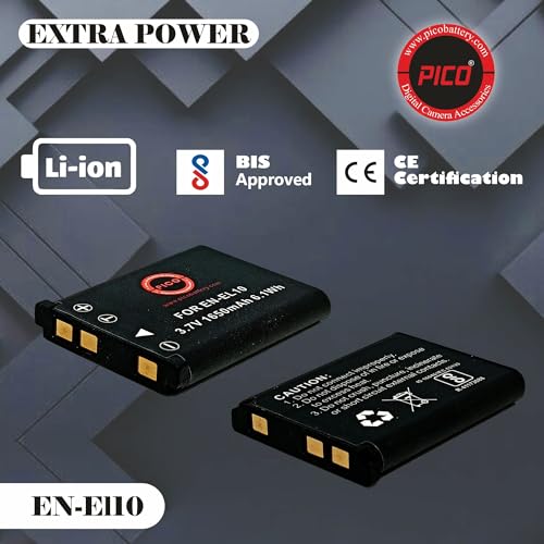 Image of PICO EL10 Battery Camera Battery Compatible with DSLR Models | Rechargeable Battery for Extended Shooting | Reliable Backup Power for Photography