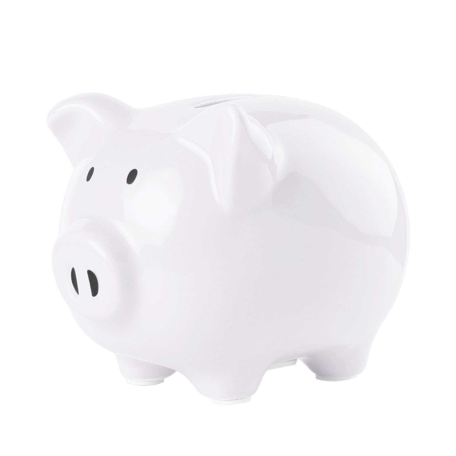 SOBEIT Piggy Bank for Kids Girls Boys, Glazed Ceramic Coin Bank, Cute Pig Piggy Bank Money Bank Coin Bank for Birthday, Nursery Décor, Keepsake, Baby