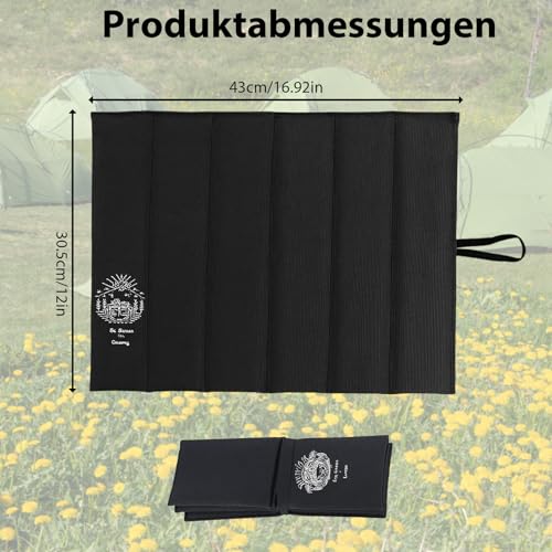DqiUnaX Sitzkissen Outdoor Faltbar, Sitzunterlage Outdoor Kinder, Kompaktes Sitzkissen Für Unterwegs, Ideal Für Wandern Und Picknick, Maße 43 X 30,5 cm