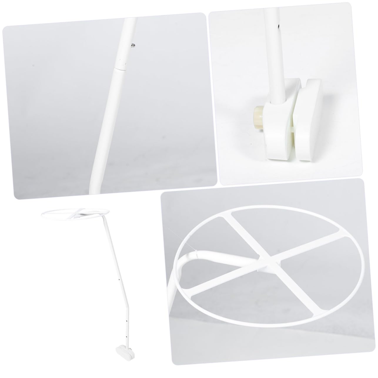 2 Set per Zanzariera Culla Acciaio da Facile da Assemblare Robusto e Duraturo per Culle e Lettini Accessorio per Installazione Veloce Della Rete Protettiva