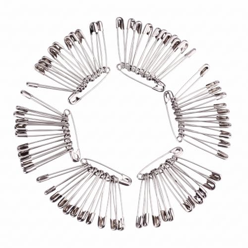 Image of 200-Pack Safety Pins for Saree & Dupatta - Mixed Sizes