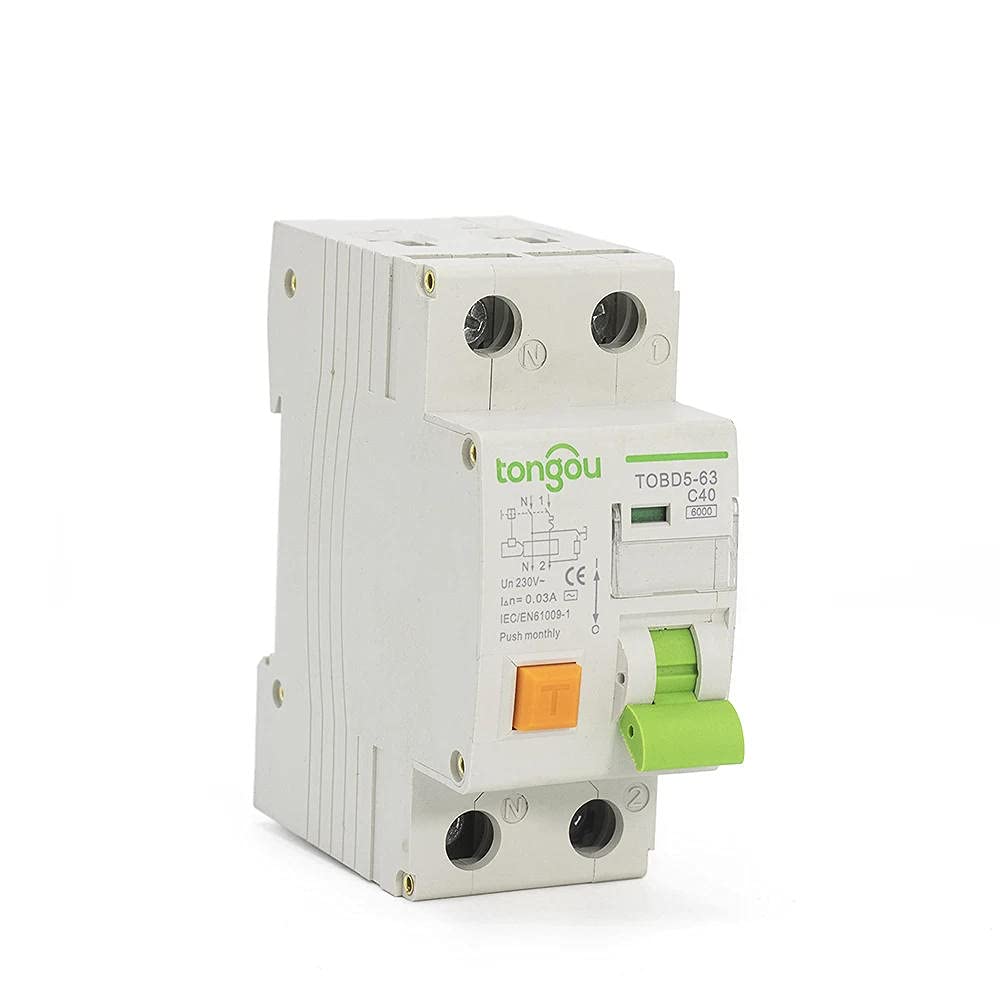 Circuit Breaker 2P 1P+N 40A 6Ka Rcbo Electromagnetic Type Residual Current Circuit Breaker with Over