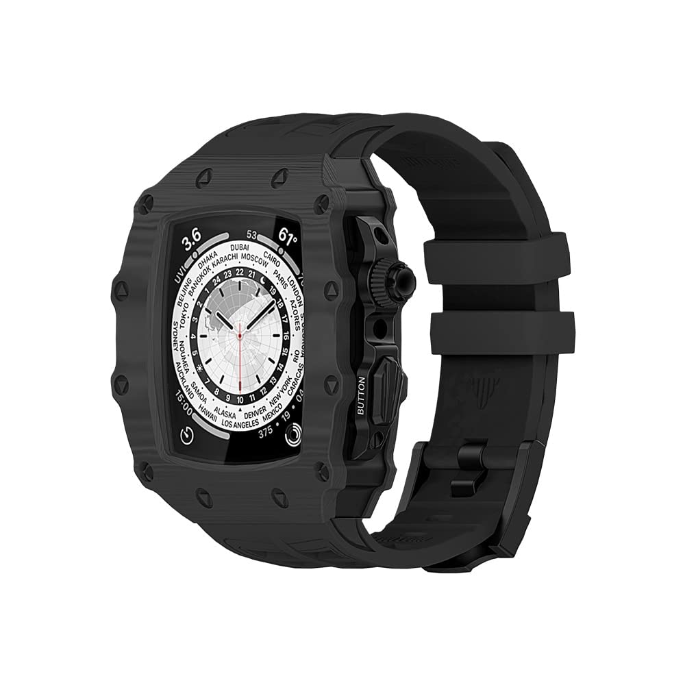 Kit modification carbone Apple Watch 44mm pour le sport et bureau