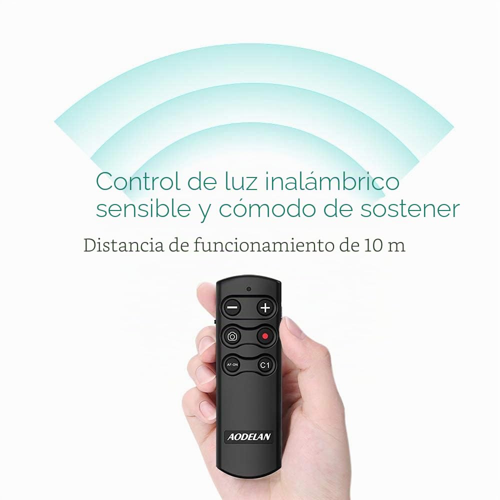 AODELAN - Disparador Remoto inalámbrico Kompatibel para Sony a6100, a6400, a6600, a7c, a7 III, a7R III, a7R IV, a9, a9 II, DSC-RX0 II, DSC-RX100 VII, ZV-1, sustituye a Sony RMT-P1BT