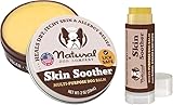 Natural Dog Company Skin Soother Bundle, Includes 2oz Tin + 0.15oz Stick, All Natural Healing Balm for Dogs, Relieves Dry, Itchy Skin, Treats Skin Irritations, Wounds, Hot Spots, Dermatitis