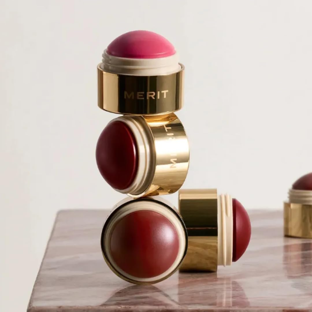[新品]MERIT フラッシュバーム クリーム ブラッシュ トリオ　3色セット Amazon.com : MERIT The Mini Flush Blush Balm Trio Limited Edition