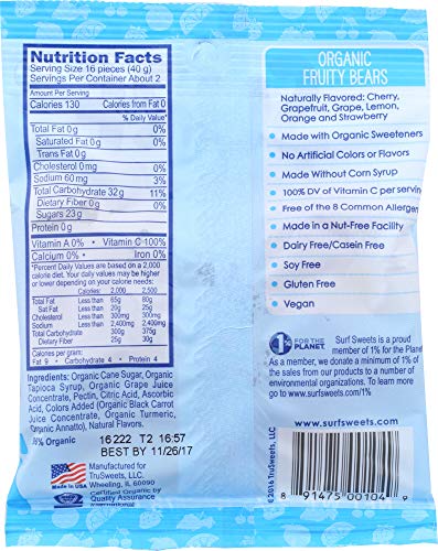 Surf Sweets Organic Fruity Bears miniatura 3