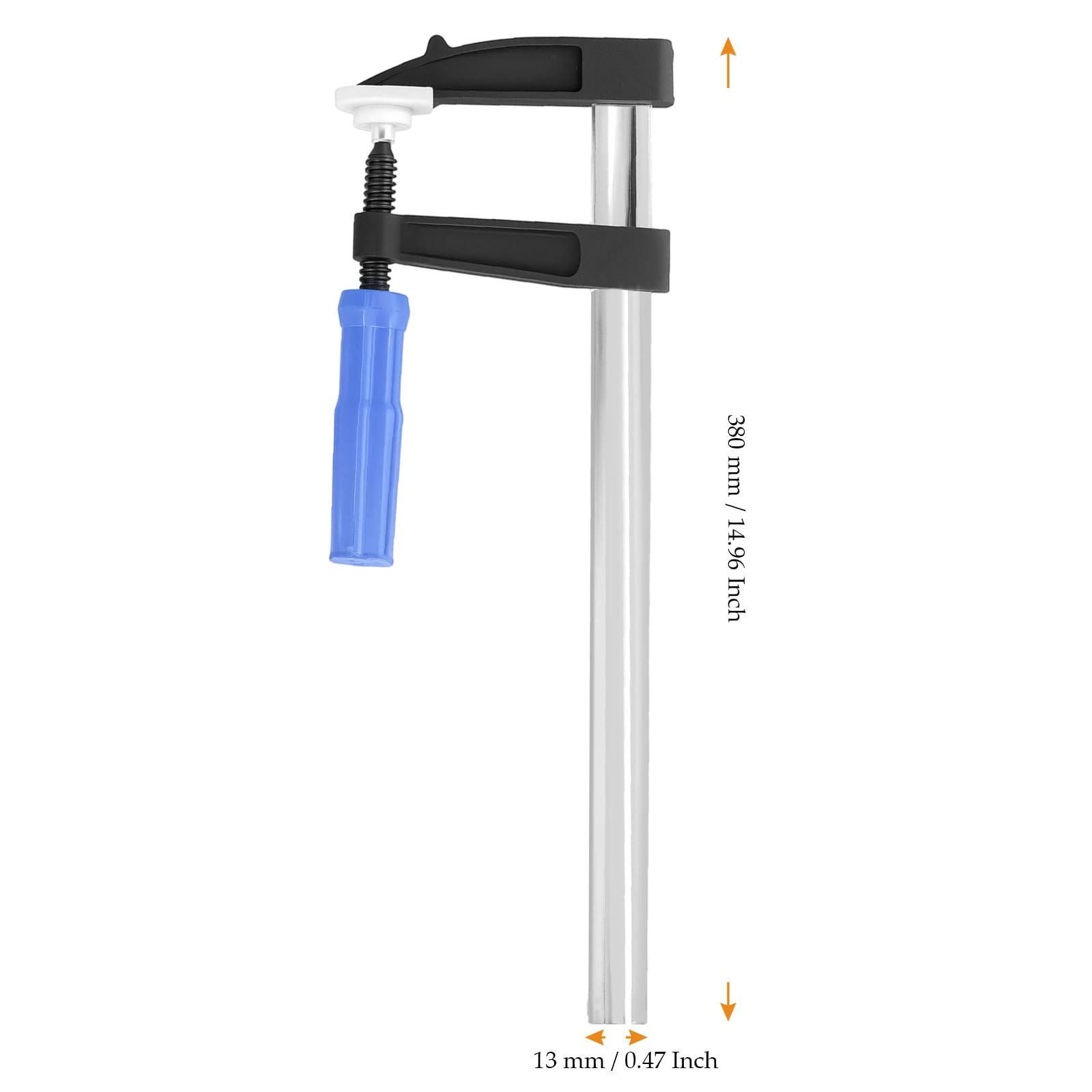 4er Set Schraubzwingen, 300mm Spannweite Schraubzwinge Groß Schraub Zwinge für Möbelmontage, Autoreparatur, Holzbearbeitung, 80mm Ausladung, 270 kg Spannkraft