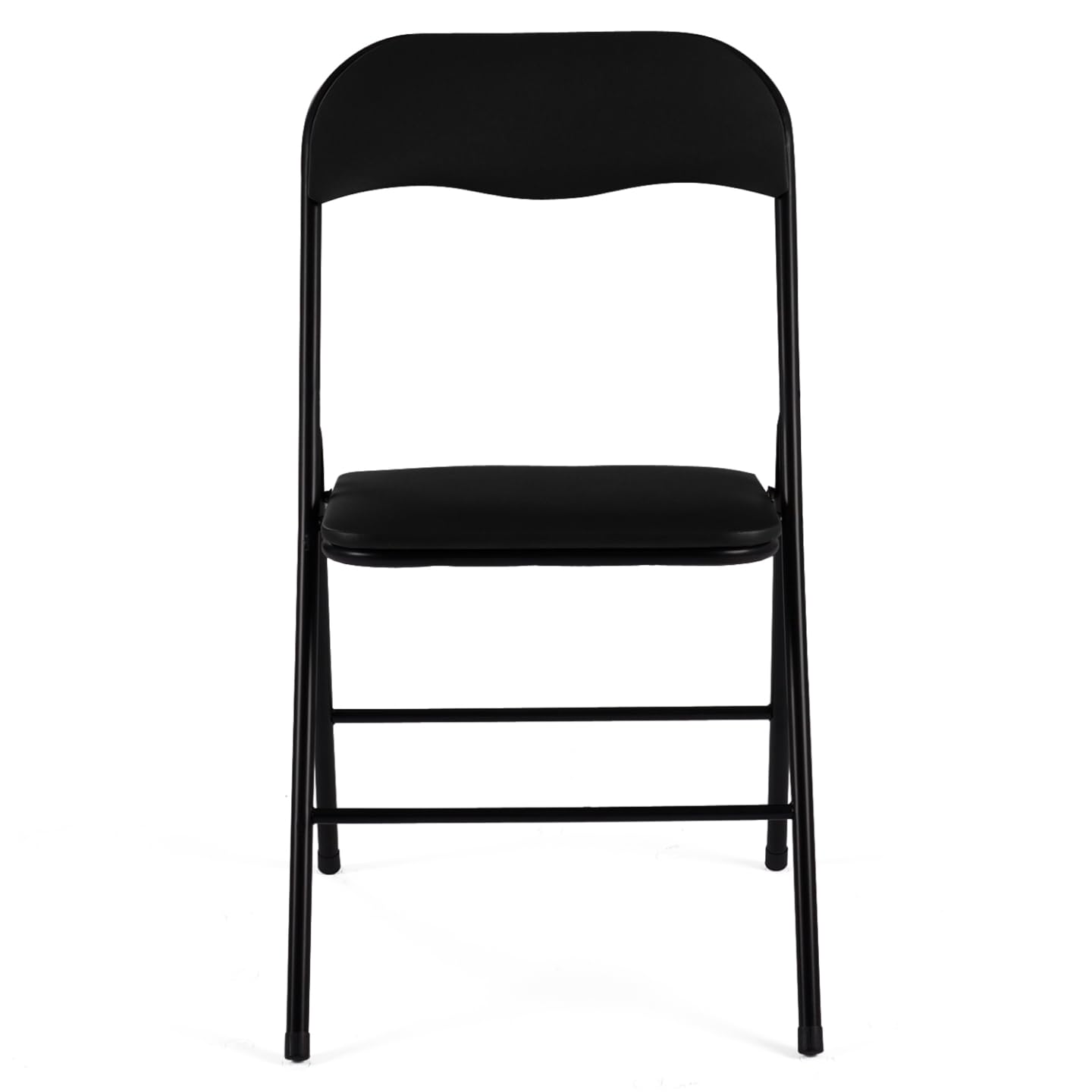 IDMarket - Lot de 4 chaises Pliantes KITY Noires en PU