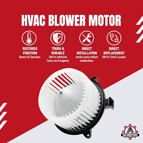 Image of HVAC Heater Blower Motor with Fan Replacement by AA Ignition - Fits Buick, Cadillac, Chevrolet - Allure, Lacrosse, Regal, SRX, Cruze, Cruze Limited, Malibu - Replaces 700269, 1581637, 13369460