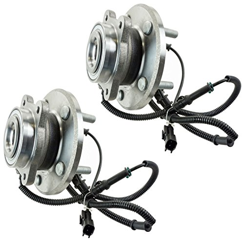 Image of TRQ Rear Driver and Passenger Side Wheel Bearing and Hub Assembly Set 2 Piece Compatible with 2008-2011 Chrysler Town and Country 2008-2011 Dodge Grand Caravan 2009-2011 Volkswagen Routan