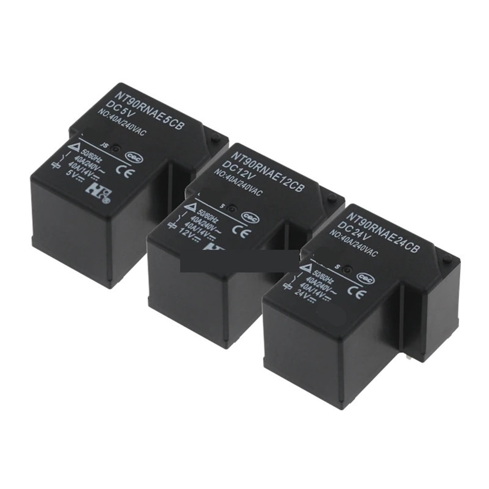 Relé 40A NT90RNAE5CB con 4 pines componentes de conmutación para circuitos electrónicos 3