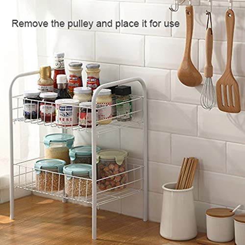 Support de rangement compact pour petits espaces étagère H48cm