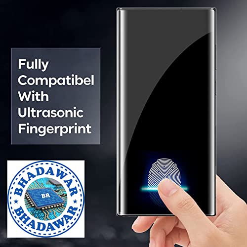 Image of Advanced HD Border less UV Tempered Glass Screen Protector Designed for Samsung Galaxy S22 Ultra Full Screen Coverage with Easy Installation Kit
