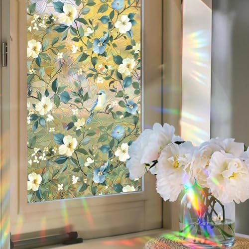 Vinilo decorativo de ventana con efecto arcoíris 45x100 cm miniatura 2